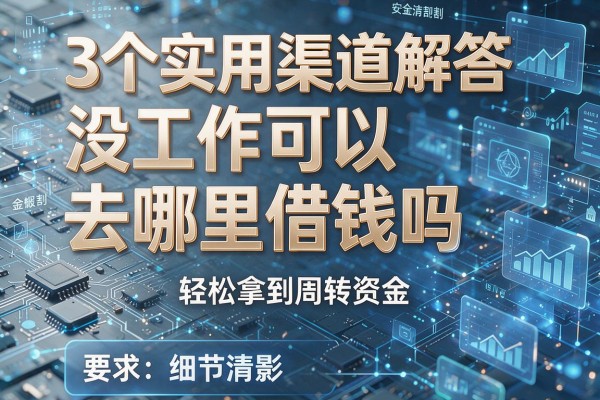3个实用渠道解答没工作可以去哪里借钱吗,轻松拿到周转资金!