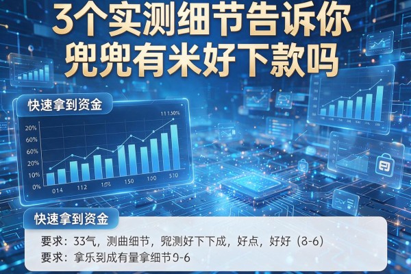 3个实测细节告诉你兜兜有米好下款吗,快速拿到资金!