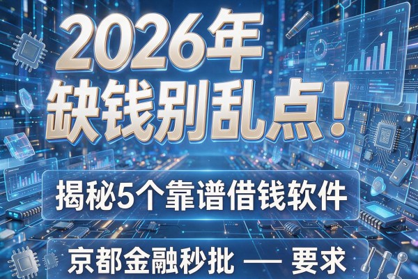 2026年缺钱别乱点！揭秘5个靠谱借钱软件京都金融秒批！