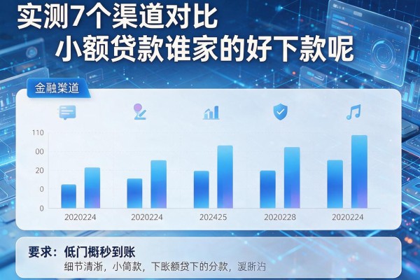 实测7个渠道对比小额贷款谁家的好下款呢,低门槛秒到账!