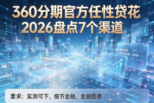 360分期官方任性贷花 2026盘点7个渠道 实测可下!