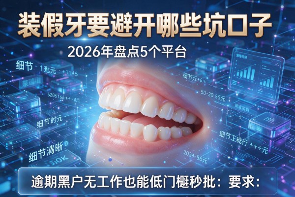 装假牙要避开哪些坑口子 2026年盘点5个平台 逾期黑户无工作也能低门槛秒批