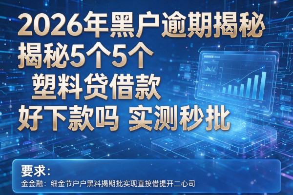 2026年黑户逾期揭秘5个塑料贷借款好下款吗实测秒批!