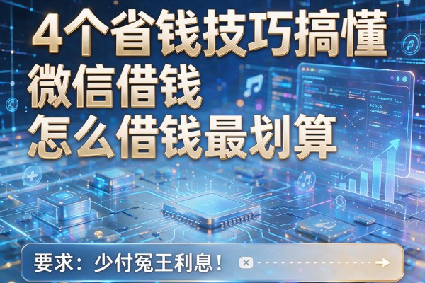 4个省钱技巧搞懂微信借钱怎么借钱最划算,少付冤枉利息!