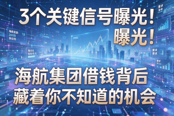 3个关键信号曝光!海航集团借钱背后藏着你不知道的机会!