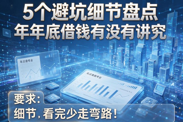 5个避坑细节盘点年底借钱有没有讲究看完少走弯路！