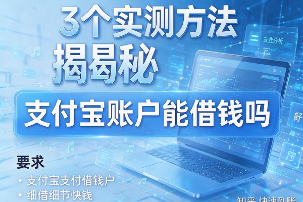 3个实测方法揭秘支付宝账户能借钱吗知乎快速到账！
