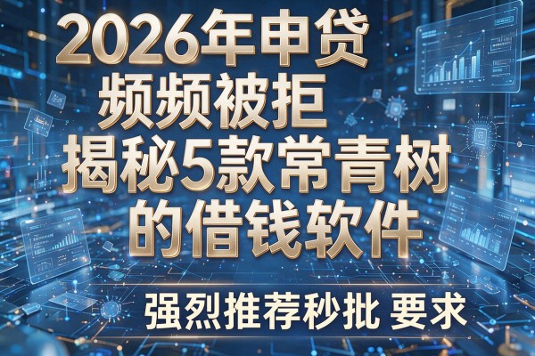 2026年申贷频频被拒揭秘5款常青树的借钱软件强烈推荐秒批!