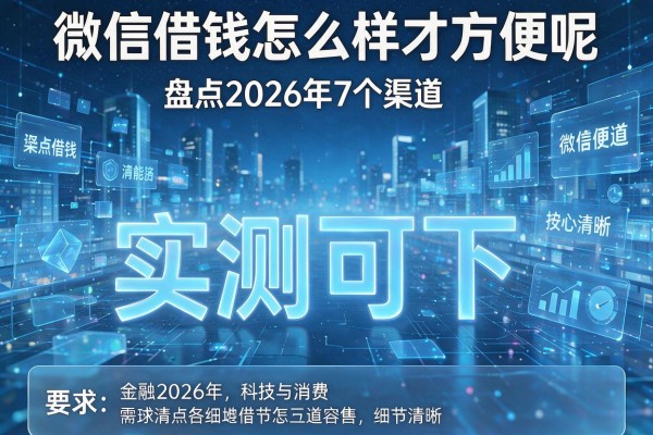 微信借钱怎么样才方便呢 盘点2026年7个渠道 实测可下!