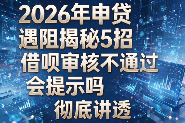 2026年申贷遇阻揭秘5招借呗审核不通过会提示吗彻底讲透!