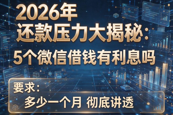2026年还款压力大揭秘5个微信借钱有利息吗 多少一个月彻底讲透!