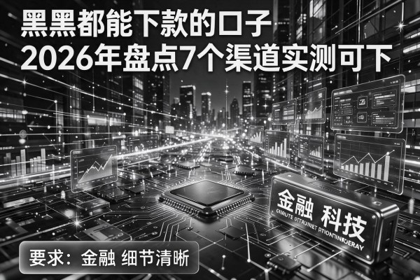 黑白都能下款的口子2026年盘点7个渠道实测可下!