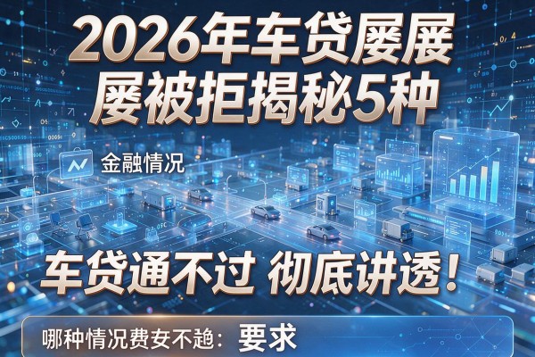 2026年车贷屡屡被拒揭秘5种哪种情况车贷通不过彻底讲透!