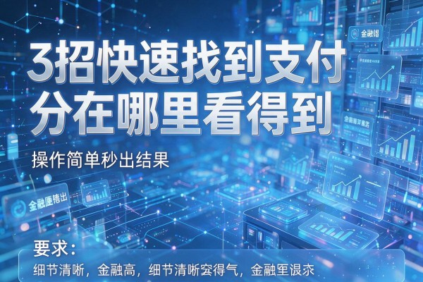 3招快速找到支付分在哪里看得到，操作简单秒出结果！