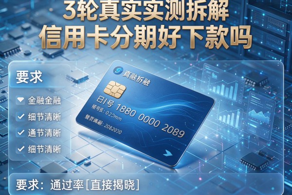 3轮真实实测拆解信用卡分期好下款吗,通过率直接揭晓!