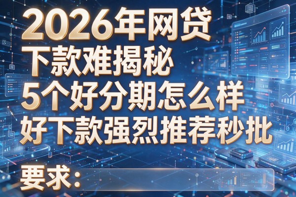 2026年网贷下款难揭秘5个好分期怎么样好下款强烈推荐秒批！