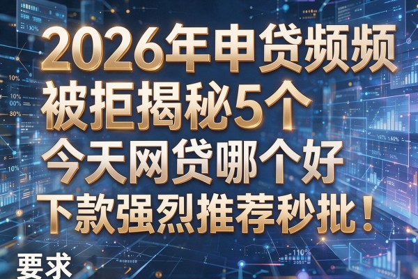 2026年申贷频频被拒揭秘5个今天网贷哪个好下款强烈推荐秒批！