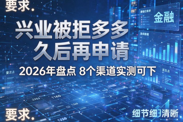 兴业被拒多久后再申请 2026年盘点8个渠道实测可下!