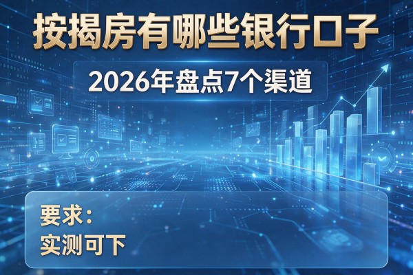 按揭房有哪些银行口子 2026年盘点7个渠道 实测可下!