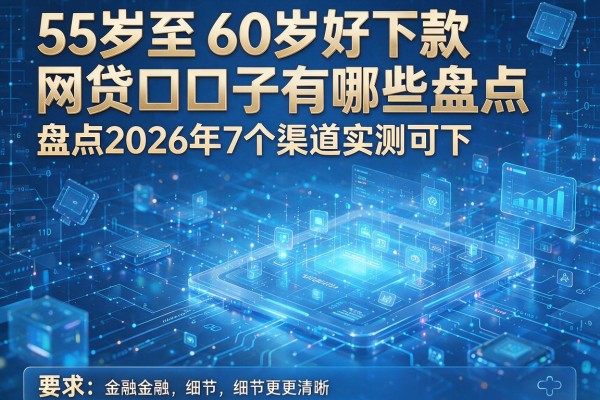 55岁至60岁好下款网贷口子有哪些盘点2026年7个渠道实测可下!
