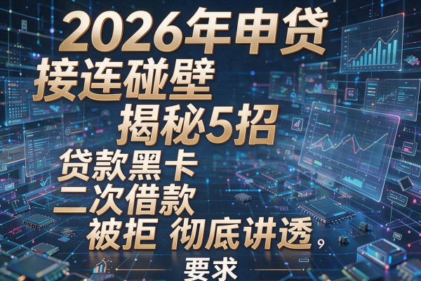 2026年申贷接连碰壁揭秘5招贷款黑卡二次借款被拒彻底讲透！