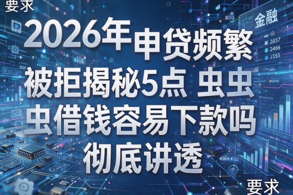 2026年申贷频繁被拒揭秘5点虫虫借钱容易下款吗彻底讲透！