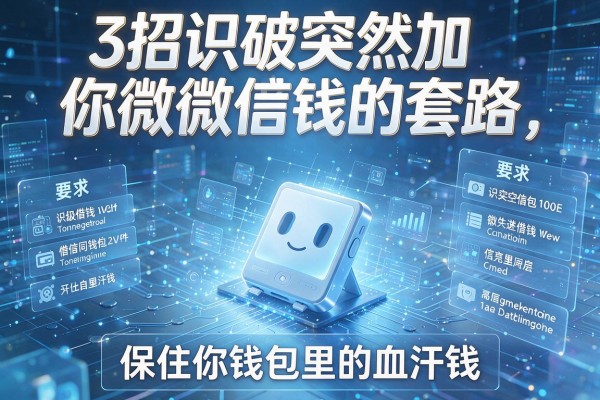 3招识破突然加你微信借钱的套路,保住你钱包里的血汗钱!