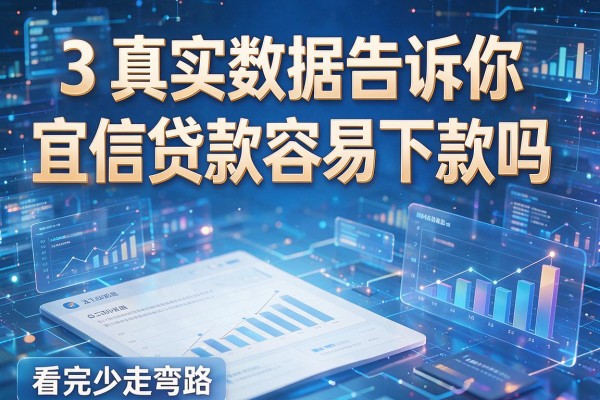 3个真实数据告诉你宜信贷款容易下款吗,看完少走弯路!
