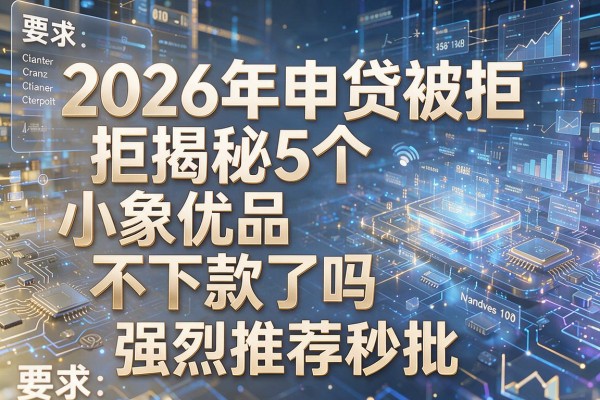 2026年申贷被拒揭秘5个小象优品不下款了吗强烈推荐秒批!