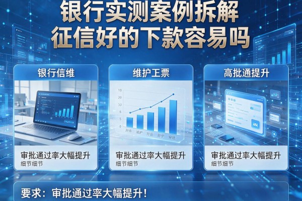 3个银行实测案例拆解征信好的下款容易吗,审批通过率大幅提升!
