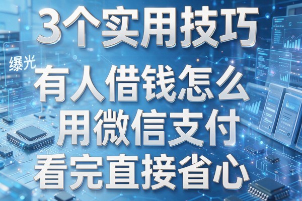 3个实用技巧曝光有人借钱怎么用微信支付看完直接省心！