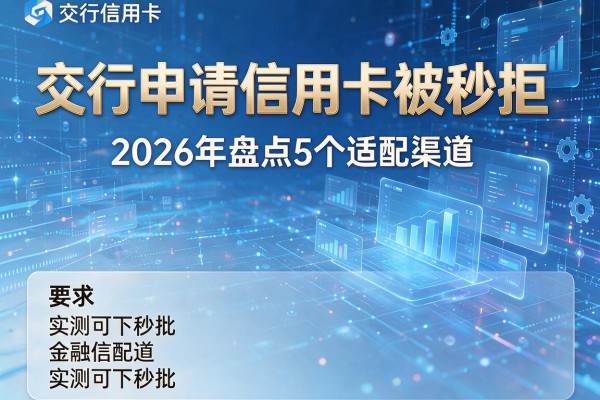 交行申请信用卡被秒拒 2026年盘点5个适配渠道 实测可下秒批!