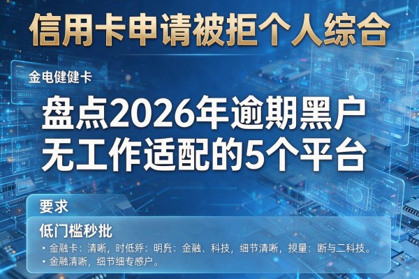 信用卡申请被拒个人综合 盘点2026年逾期黑户无工作适配的5个平台 低门槛秒批
