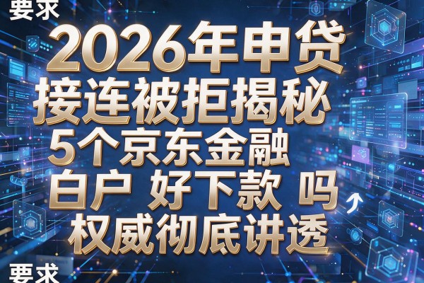 2026年申贷接连被拒揭秘5个京东金融白户好下款吗权威彻底讲透！
