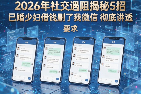 2026年社交遇阻揭秘5招已婚少妇借钱删了我微信彻底讲透!