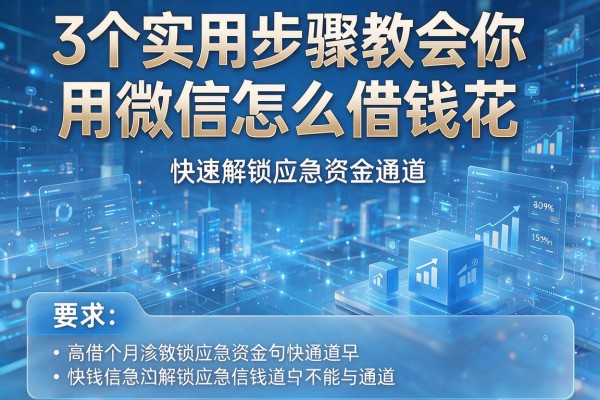 3个实用步骤教会你用微信怎么借钱花，快速解锁应急资金通道！
