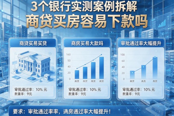 3个银行实测案例拆解商贷买房容易下款吗,审批通过率大幅提升!