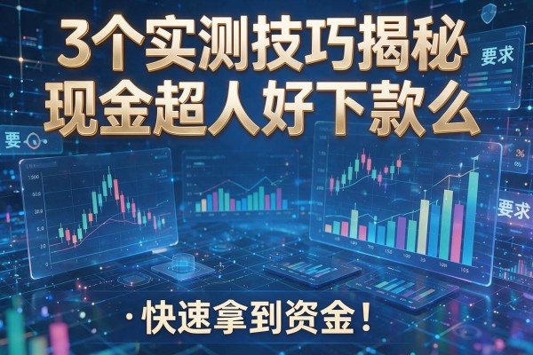 3个实测技巧揭秘现金超人好下款么,快速拿到资金!