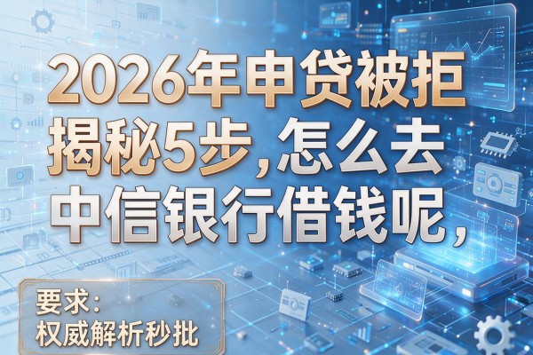 2026年申贷被拒揭秘5步怎么去中信银行借钱呢权威解析秒批!