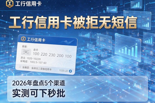 工行信用卡被拒无短信 2026年盘点5个渠道 实测可下秒批!