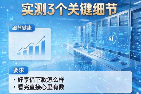 实测3个关键细节,好享借下款怎么样看完直接心里有数!