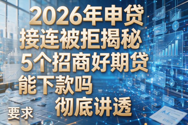2026年申贷接连被拒揭秘5个招商好期贷能下款吗彻底讲透!