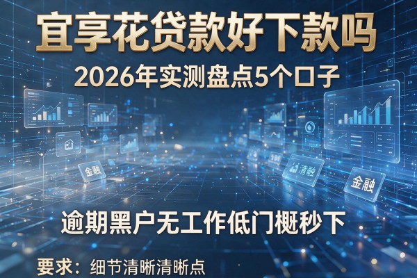 宜享花贷款好下款吗 2026年实测盘点5个口子 逾期黑户无工作低门槛秒下!