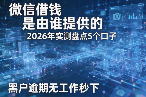 微信借钱是由谁提供的 2026年实测盘点5个口子 黑户逾期无工作秒下!