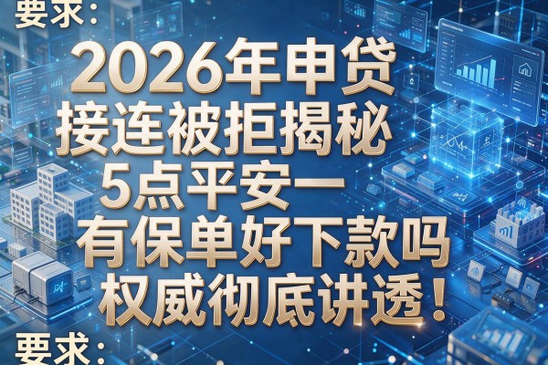 2026年申贷接连被拒揭秘5点平安有保单好下款吗权威彻底讲透!