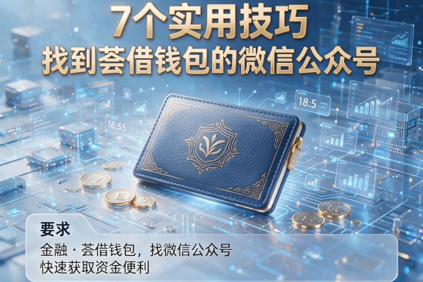 7个实用技巧找到荟借钱包的微信公众号,快速获取资金便利!