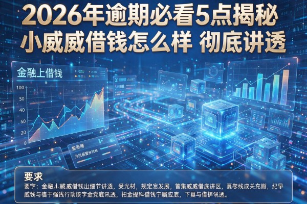 2026年逾期必看5点揭秘小威威借钱怎么样彻底讲透!