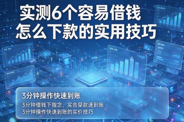 实测6个容易借钱怎么下款的实用技巧,3分钟操作快速到账!