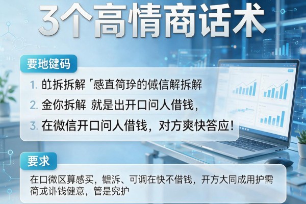 3个高情商话术拆解在微信开口问人借钱,对方爽快答应!