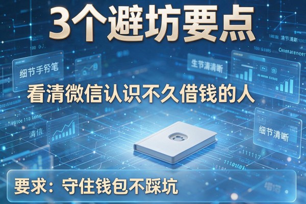 3个避坑要点看清微信认识不久借钱的人,守住钱包不踩坑!